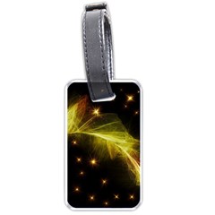 Particles Vibration Line Wave Luggage Tags (one Side)  by Amaryn4rt