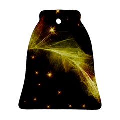 Particles Vibration Line Wave Bell Ornament (2 Sides) by Amaryn4rt