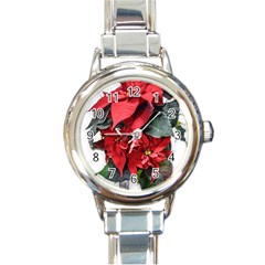 Star Of Bethlehem Star Red Round Italian Charm Watch by Amaryn4rt