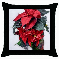 Star Of Bethlehem Star Red Throw Pillow Case (black) by Amaryn4rt