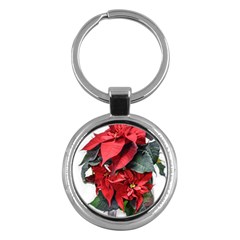 Star Of Bethlehem Star Red Key Chains (round)  by Amaryn4rt