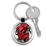 Star Of Bethlehem Star Red Key Chains (Round)  Front