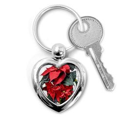 Star Of Bethlehem Star Red Key Chains (heart)  by Amaryn4rt