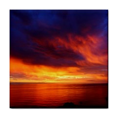 Sunset The Pacific Ocean Evening Tile Coasters by Amaryn4rt