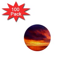 Sunset The Pacific Ocean Evening 1  Mini Magnets (100 Pack)  by Amaryn4rt