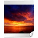 Sunset The Pacific Ocean Evening Canvas 11  x 14   10.95 x13.48  Canvas - 1