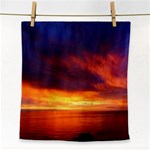 Sunset The Pacific Ocean Evening Face Towel Front