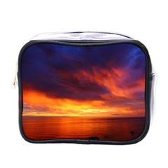 Sunset The Pacific Ocean Evening Mini Toiletries Bags by Amaryn4rt