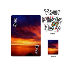 Sunset The Pacific Ocean Evening Playing Cards 54 (mini)  by Amaryn4rt