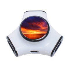 Sunset The Pacific Ocean Evening 3-port Usb Hub by Amaryn4rt