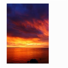 Sunset The Pacific Ocean Evening Large Garden Flag (two Sides) by Amaryn4rt