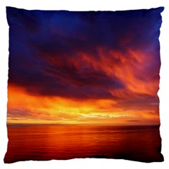 Sunset The Pacific Ocean Evening Standard Flano Cushion Case (two Sides) by Amaryn4rt