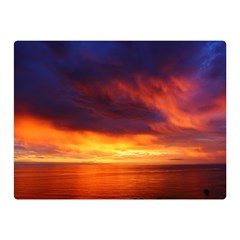 Sunset The Pacific Ocean Evening Double Sided Flano Blanket (mini)  by Amaryn4rt