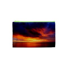 Sunset The Pacific Ocean Evening Cosmetic Bag (xs) by Amaryn4rt