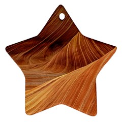 Sandstone The Wave Rock Nature Red Sand Ornament (Star) 