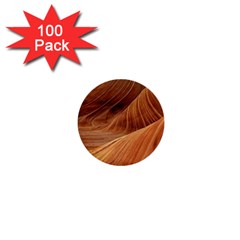 Sandstone The Wave Rock Nature Red Sand 1  Mini Buttons (100 pack) 