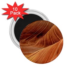 Sandstone The Wave Rock Nature Red Sand 2 25  Magnets (10 Pack)  by Amaryn4rt