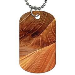 Sandstone The Wave Rock Nature Red Sand Dog Tag (One Side)