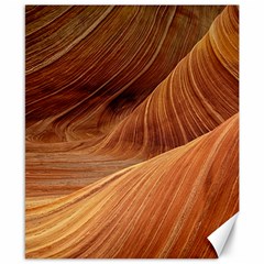 Sandstone The Wave Rock Nature Red Sand Canvas 8  X 10  by Amaryn4rt