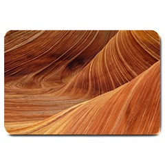 Sandstone The Wave Rock Nature Red Sand Large Doormat  by Amaryn4rt