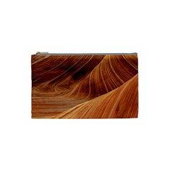 Sandstone The Wave Rock Nature Red Sand Cosmetic Bag (small)  by Amaryn4rt