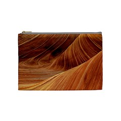 Sandstone The Wave Rock Nature Red Sand Cosmetic Bag (medium)  by Amaryn4rt