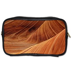 Sandstone The Wave Rock Nature Red Sand Toiletries Bags by Amaryn4rt