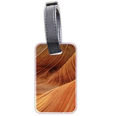 Sandstone The Wave Rock Nature Red Sand Luggage Tags (two Sides) by Amaryn4rt