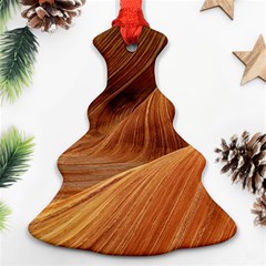 Sandstone The Wave Rock Nature Red Sand Christmas Tree Ornament (2 Sides)