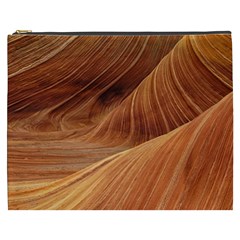 Sandstone The Wave Rock Nature Red Sand Cosmetic Bag (xxxl)  by Amaryn4rt