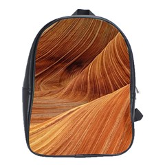 Sandstone The Wave Rock Nature Red Sand School Bags (XL) 