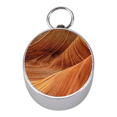 Sandstone The Wave Rock Nature Red Sand Mini Silver Compasses by Amaryn4rt