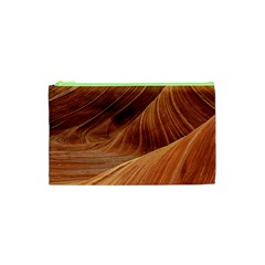 Sandstone The Wave Rock Nature Red Sand Cosmetic Bag (xs) by Amaryn4rt