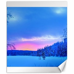 Winter Landscape Snow Forest Trees Canvas 20  X 24   by Amaryn4rt