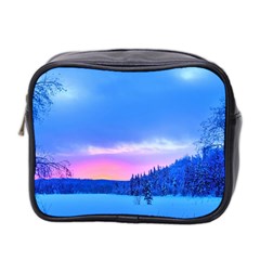 Winter Landscape Snow Forest Trees Mini Toiletries Bag 2-side by Amaryn4rt