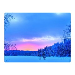 Winter Landscape Snow Forest Trees Double Sided Flano Blanket (mini)  by Amaryn4rt