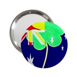 St. Patrick Australia and Ireland Irish Shamrock Australian Country Flag  2.25  Handbag Mirrors Front