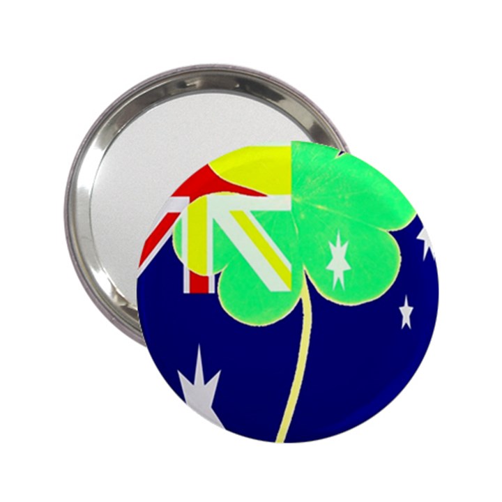 St. Patrick Australia and Ireland Irish Shamrock Australian Country Flag  2.25  Handbag Mirrors