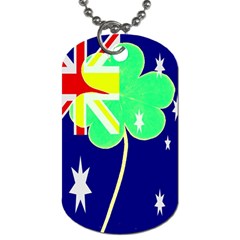 St  Patrick Australia And Ireland Irish Shamrock Australian Country Flag  Dog Tag (two Sides) by yoursparklingshop