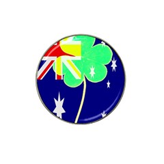 St  Patrick Australia And Ireland Irish Shamrock Australian Country Flag  Hat Clip Ball Marker by yoursparklingshop