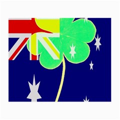 St  Patrick Australia And Ireland Irish Shamrock Australian Country Flag  Small Glasses Cloth by yoursparklingshop