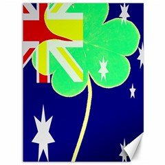 St  Patrick Australia And Ireland Irish Shamrock Australian Country Flag  Canvas 36  X 48   by yoursparklingshop