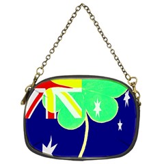 St  Patrick Australia And Ireland Irish Shamrock Australian Country Flag  Chain Purses (one Side)  by yoursparklingshop