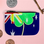 St. Patrick Australia and Ireland Irish Shamrock Australian Country Flag  Mini Coin Purses Front