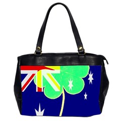 St  Patrick Australia And Ireland Irish Shamrock Australian Country Flag  Office Handbags (2 Sides)  by yoursparklingshop