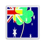 St. Patrick Australia and Ireland Irish Shamrock Australian Country Flag  Memory Card Reader (Square)  Front