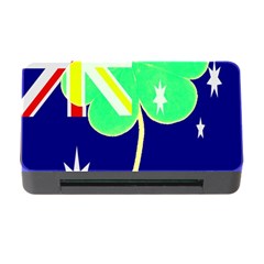 St  Patrick Australia And Ireland Irish Shamrock Australian Country Flag  Memory Card Reader With Cf by yoursparklingshop