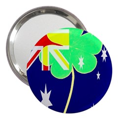 St  Patrick Australia And Ireland Irish Shamrock Australian Country Flag  3  Handbag Mirrors by yoursparklingshop