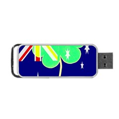 St  Patrick Australia And Ireland Irish Shamrock Australian Country Flag  Portable Usb Flash (two Sides) by yoursparklingshop