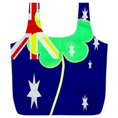 St  Patrick Australia And Ireland Irish Shamrock Australian Country Flag  Full Print Recycle Bags (l)  by yoursparklingshop